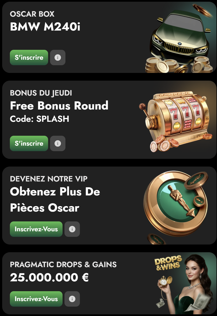 Oscarspin casino